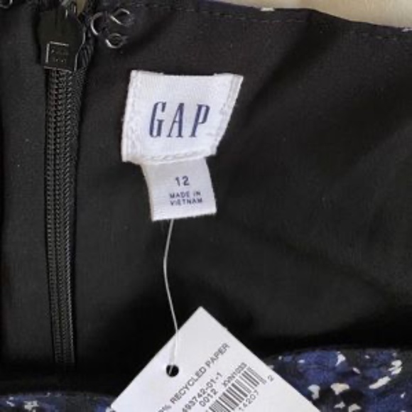 Gap Print Apron Wide Leg Jumpsuit in Blue and Black - Picture 6 of 8